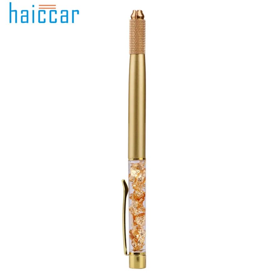 Haicar 1 шт. высокое качество Нержавеющая сталь Руководство Постоянного Макияж для бровей microblading карандаш для бровей золото Фольга