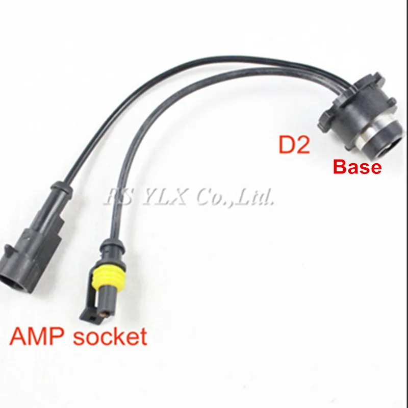 

CAR D2S turn big KET HID xenon lgihting Ballst bulb Connector cable base adaptors socket wires adapters 10pcs Free shipping !