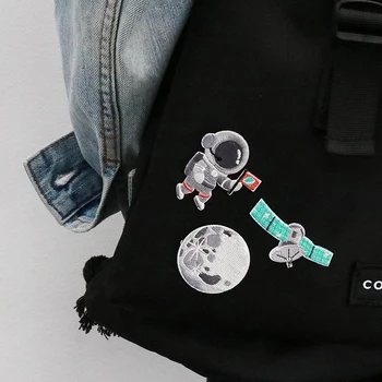 

1 piece Creative Fashion Cloth Embroidery Sticker Universe Design DIY Scrapbooking Bullet Jornal Clothes Decorative Stickers