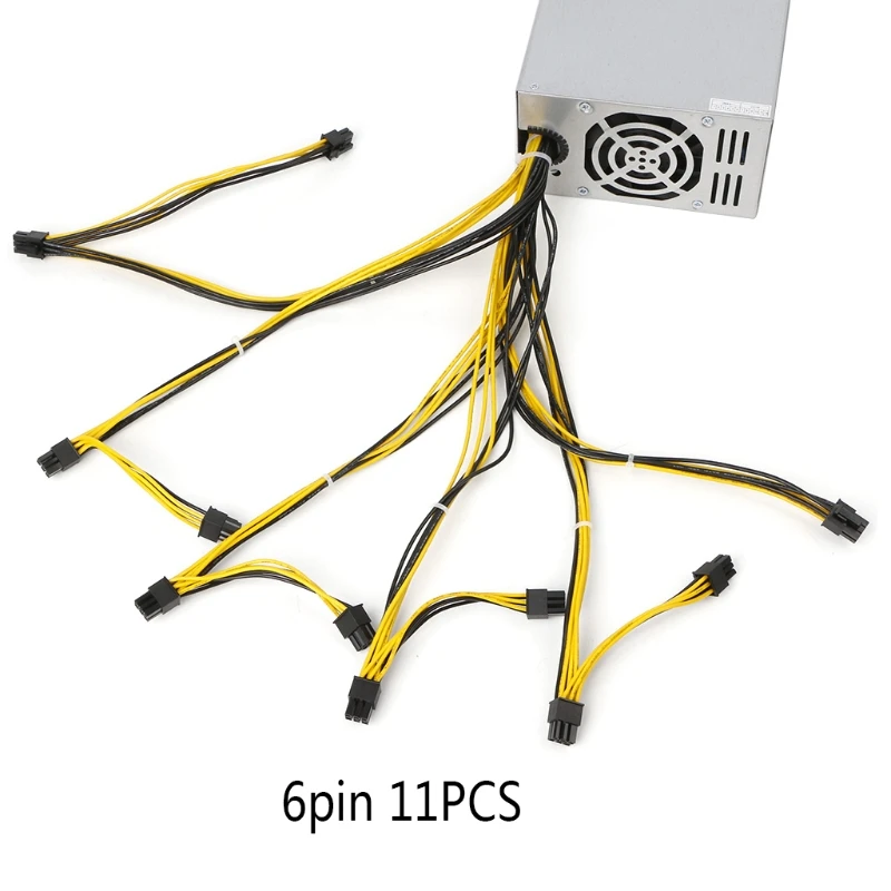 

Original 1800W Power Supply 6PIN*11 APW3++-12-1600 ETH PSU EU Plug For Antminer BTC Miner miner power supply