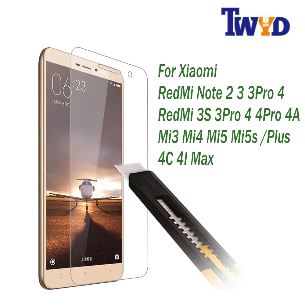 

Premium Tempered Glass For Xiaomi Redmi 6A 6 5A 4 3S 3 4A 5 Plus Note 4X Pro Mi6 Mi5 Screen Protector 9H Scratch Proof Film