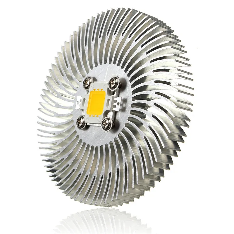 

90x10mm DIY Lamp Cooling Cooler 10W High Power LED Light Aluminum Heatsink With Warm White LED Chip