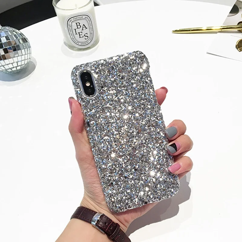 Funda dura brillante para iPhone 8 Plus XS X 7 para iPhone 6 6 s Plus 7 8 XS Max XR 5S 5se del teléfono de Shell casos EEMIA Funda dura brillante para iPhone 8 Plus XS X 7 para iPhone 6 6 s Plus 7 8 XS Max XR 5S 5se del teléfono de Shell casos EEMIA