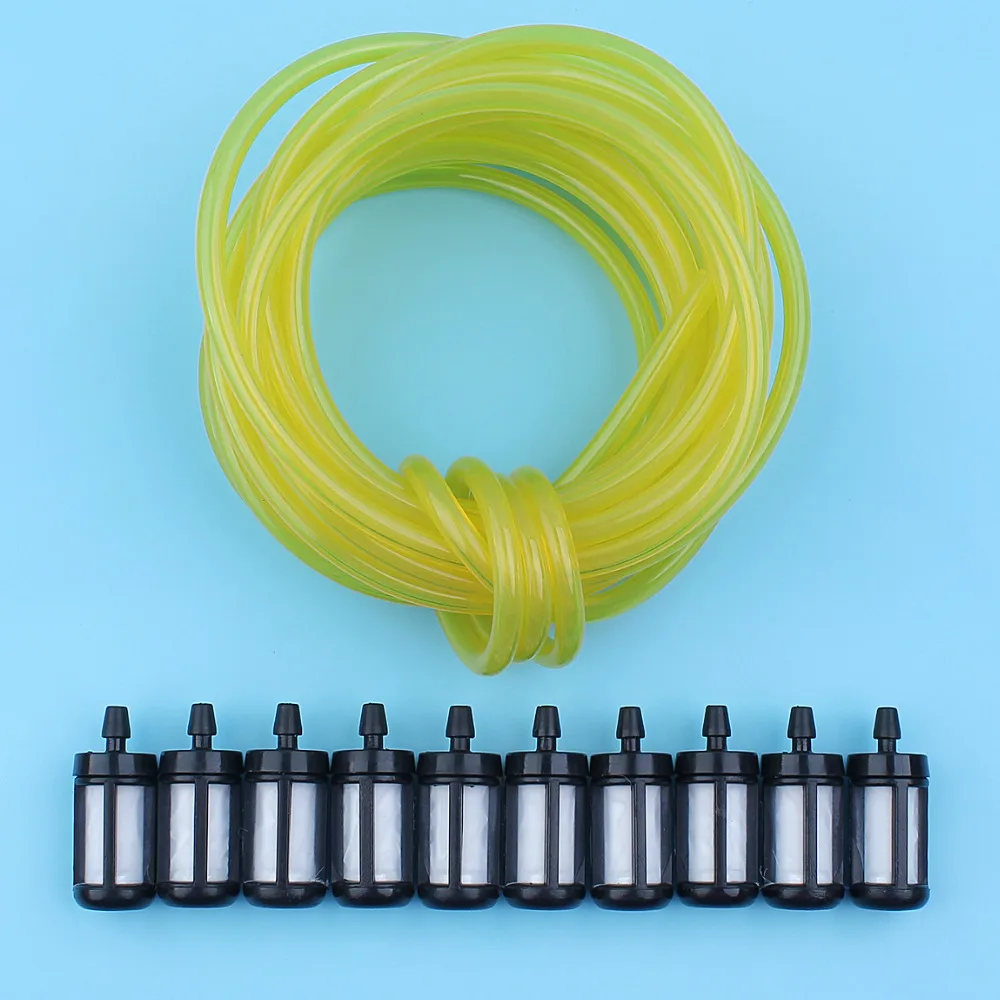 5Meter 3x6mm Fuel Petrol Gas Line Hose Pipe Filter Fit Stihl Husqvarna