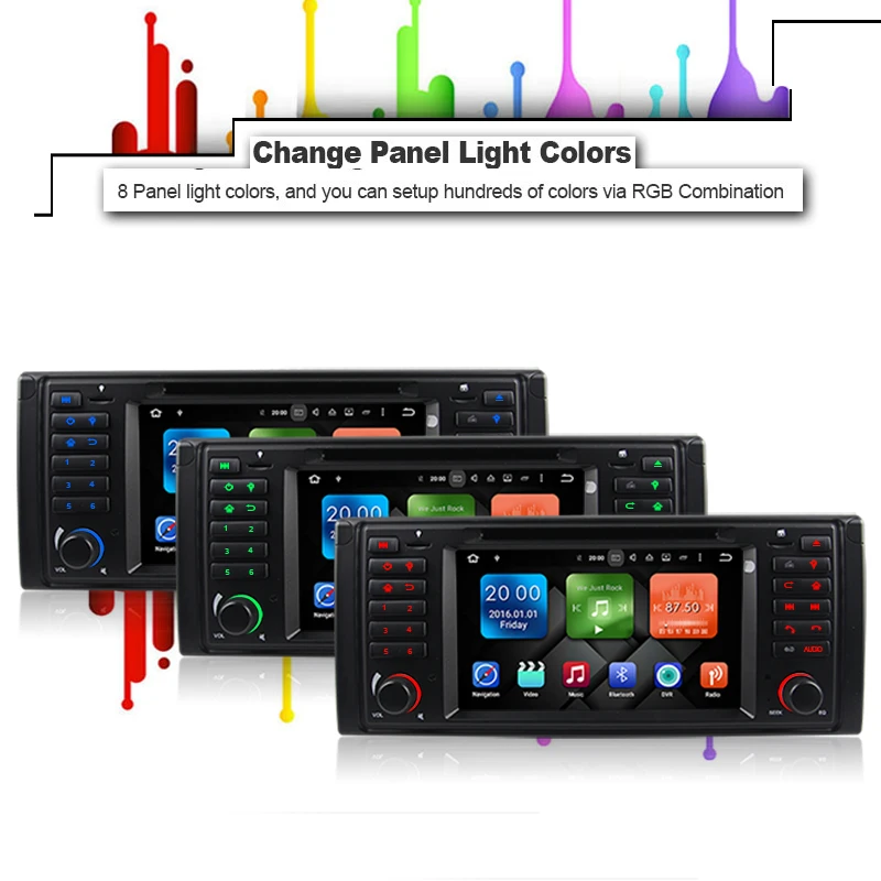 Best Newest Android 8.0 Octa Core 4G RAM 64G ROM GPS Navigation 7 " Car DVD Player for BMW E39 5er/M5 96-03 with Radio/Bluetooth/RDS 11