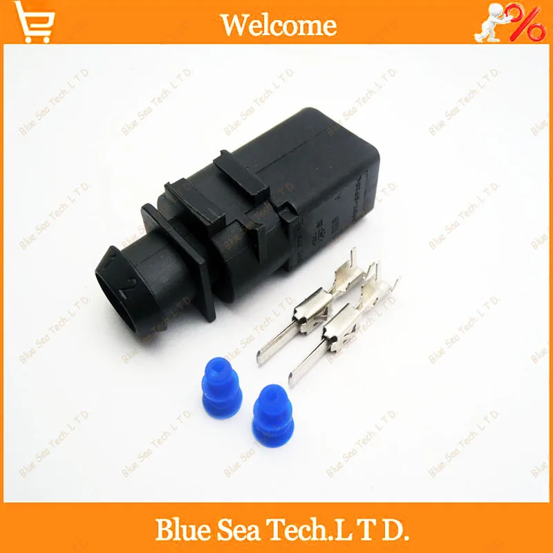

2 sets 2Pin 3.5mm male Car connector,fog lamp plug/horn Electrical connector kits for Audi VW car ect.