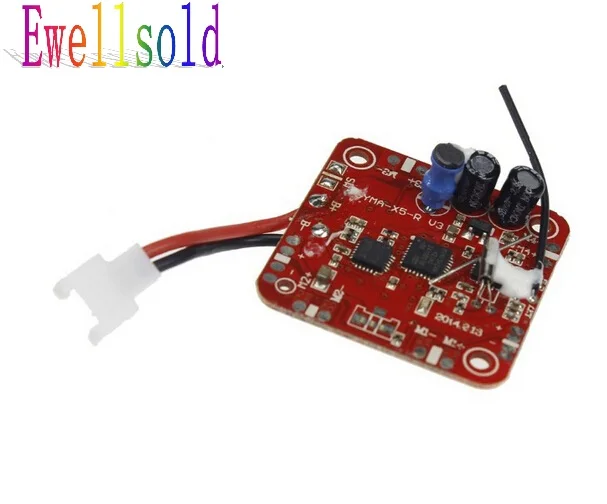 

Ewellsold Newest X5C X5 RC RC quadcopter RC drone spare parts V6 2.4G receiver /PCB board/ Main board Free shipping