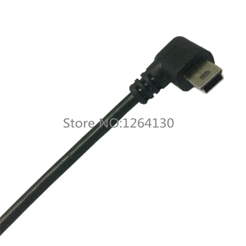 25 см мини-usb B Тип 5pin мужской прямоугольный 90 градусов к USB 2,0 Мужской кабель для передачи данных для MP3 тахографа