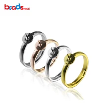 Beadsnice adjustable ring blank base 925 sterling silver jewelry findings diy finger rings for women ID