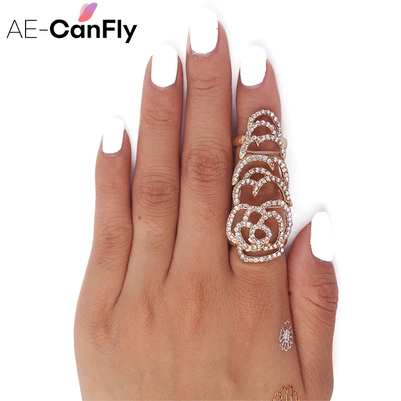 Женское кольцо с полым цветком 2D1003|knuckle rings for women|knuckle ringrings women |