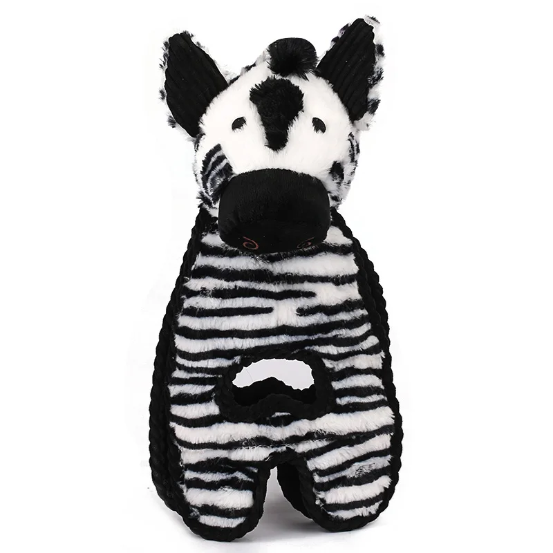 Charmingpet собака tosrabbit свинья, корова леопардовая Сова Зебра питомец обучающие игрушки - Цвет: zebra