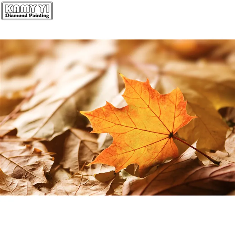 diy diamond painting Maple leaf round drill square diamant cross stitch embroidery LWR | Дом и сад