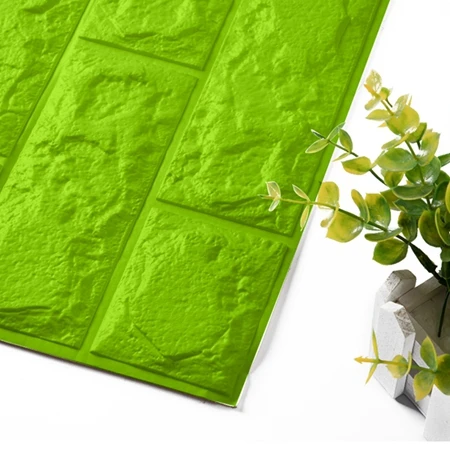 Горячая Распродажа 3D обои из пенополиэтилена DIY настенные наклейки Настенный декор тисненые кирпичные обои для комнаты дома 60X30X0,8 см плакат - Цвет: Green