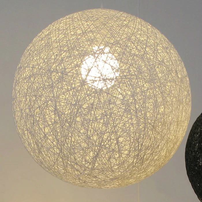 

Free shipping High quality New style designer indoor wicker sphere light Originality Modern brief art pendant light KR-DD072