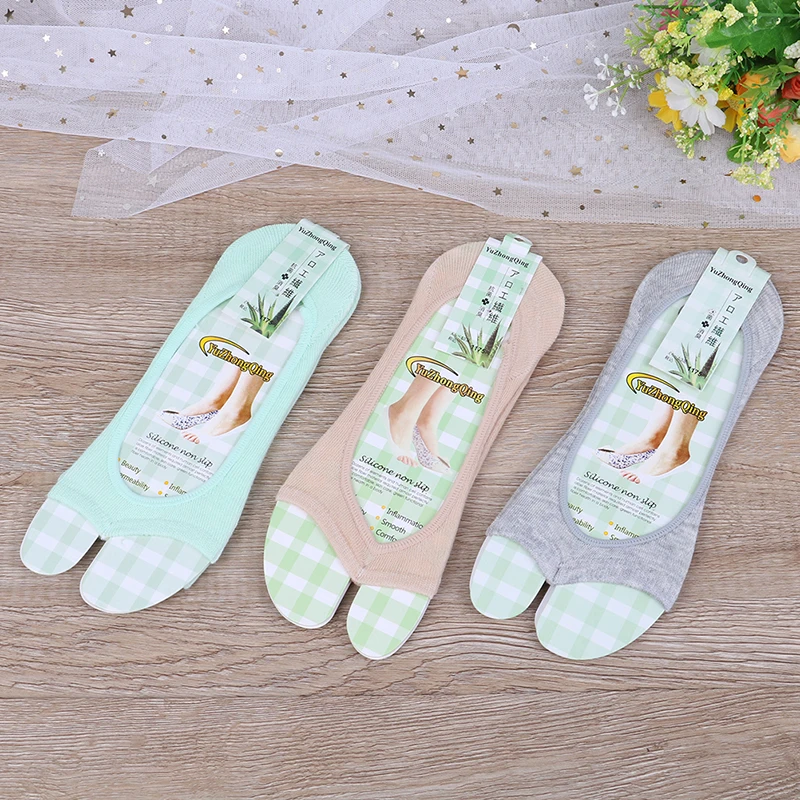 

1pair sport yoga socks cotton boat socks clip toe sock Fish mouth contact