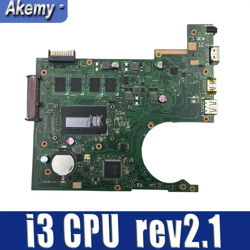 

Original for ASUS X200LA Laptop Motherboard Processor i3 CPU rev2.1 System Board 100% working fully tested