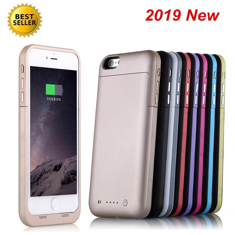 

For iphone 6 Plus battery case 6800 Mah Ultra thin Smart Charger Power Cover For Apple iphone 6 Plus 6s Plus Battery Case Bank