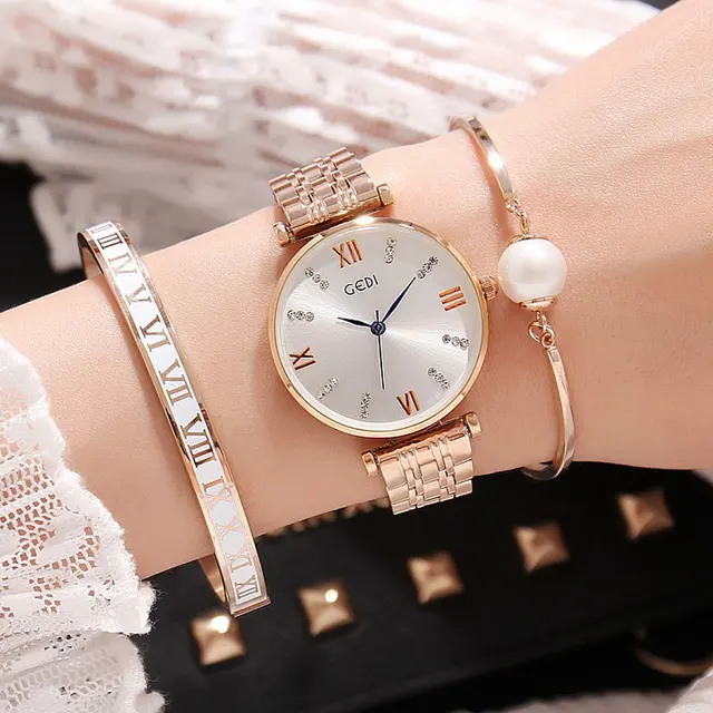 Buy 3PC Set Women Watches Ladies Wristwatch Designer Female Watch Luxury Watch