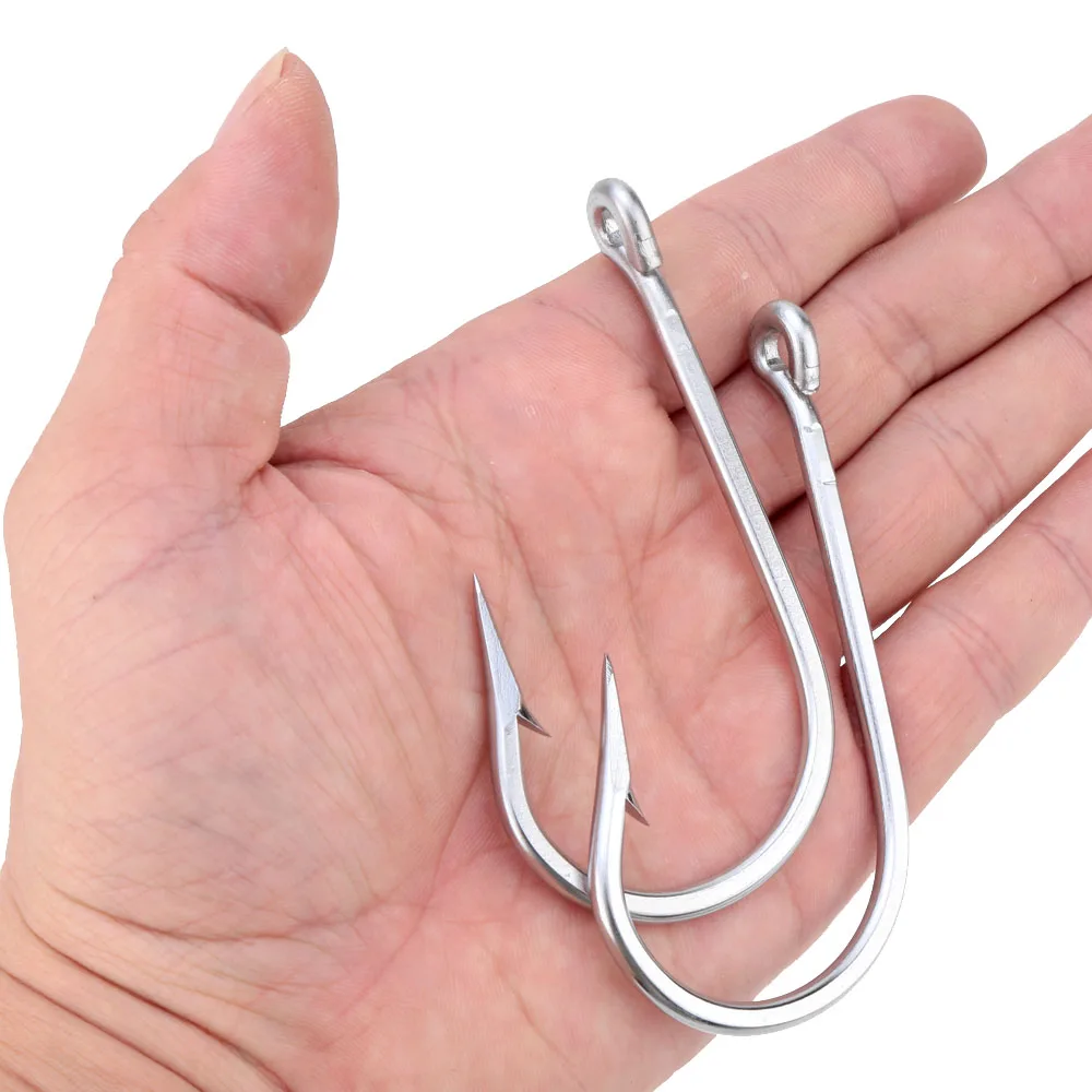 Buy Big Fishhook 2Pcs Stainless Steel Fishing Hooks