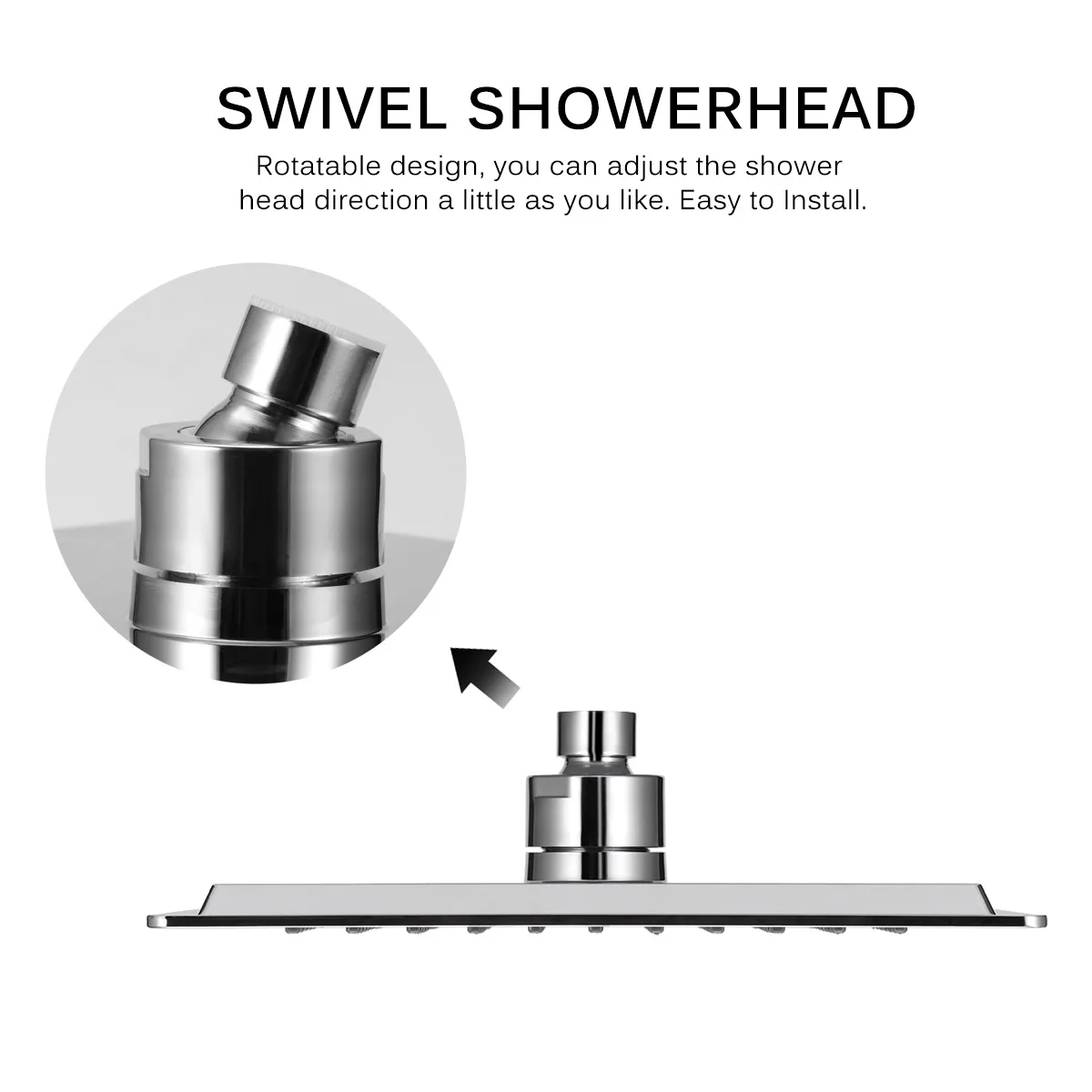 22*22 см из нержавеющей стали, насадка для душа с дождевой насадкой, ультра тонкая хромированная насадка для душа квадратного типа, современный инструмент для ванной комнаты