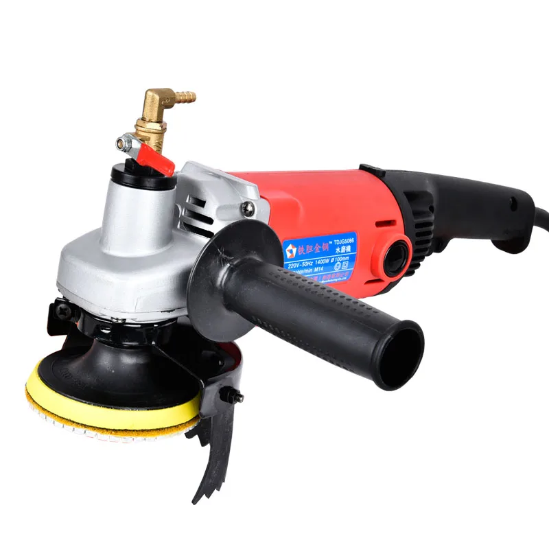 1400W 4" Electric Stone Hand Wet Polisher Grinder Variable Speed Water
