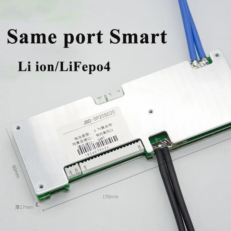 Комплект литий ионных аккумуляторов 16S 60V 30A 40A 50A 60A smart BMS с функцией связи через
