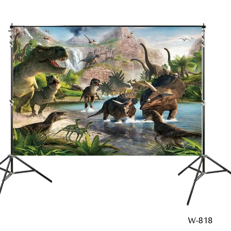 3D Jurassic World Dinosaur Party Photography Studio Backdrop Background wall Decorations Dinosaur Theme Photography Backdrops