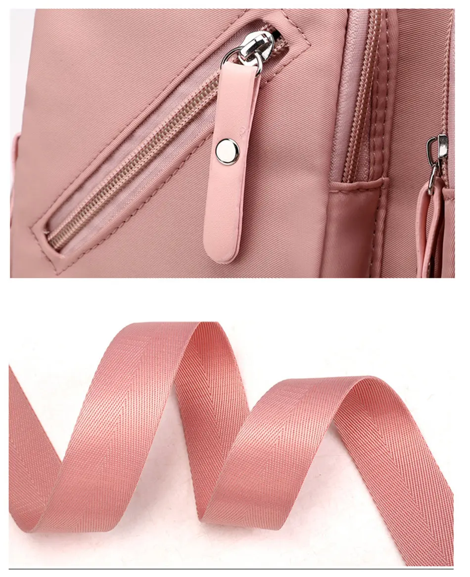 Multi-pocket Tote luxury handbags nylon cloth women bags designer sac main femme crossbody bags for women Pink bag over shoulder