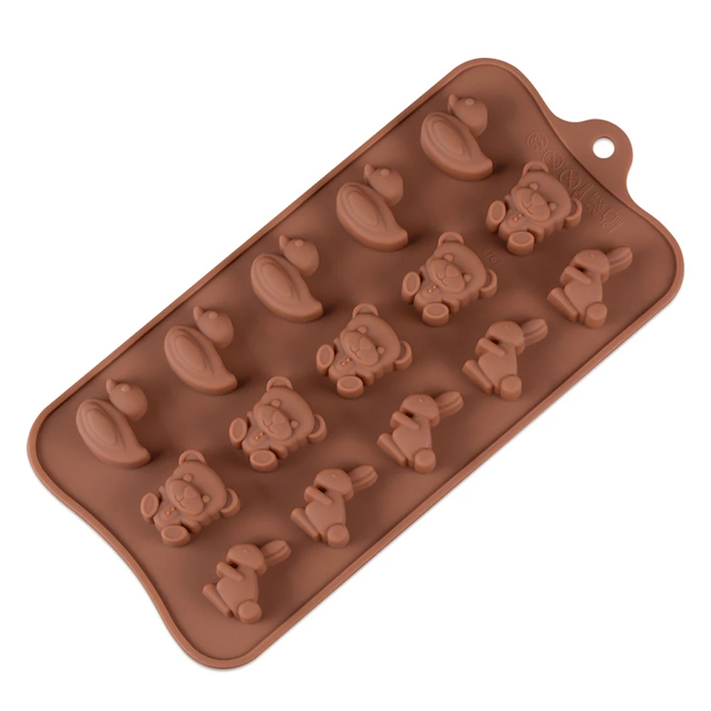 

Chocolate Silicone Mold Crown Cartoon Heart Checkered Pattern Baking DIY Tool Dishwasher Refrigerator Use Sweet Cake Decoration