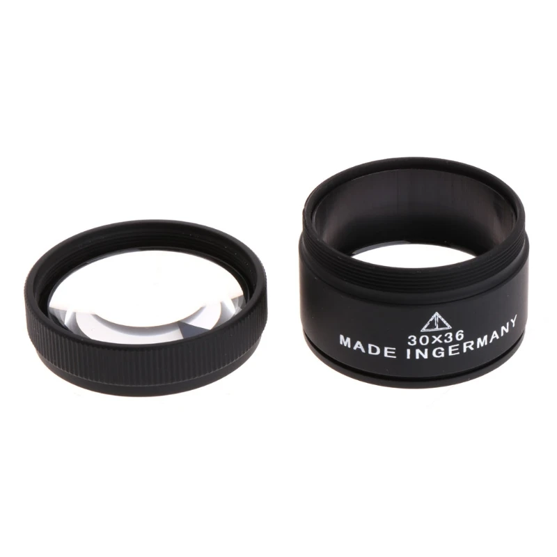 

30X Portable Optics Loupe Magnifier Magnifying Glass Lens For Jeweler Coins Stamps