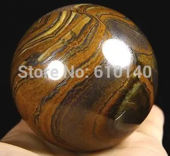 

SCY Ball & Globe Huge 2.5" 63mm TIGER IRON EYE Sphere, Crystal Ball