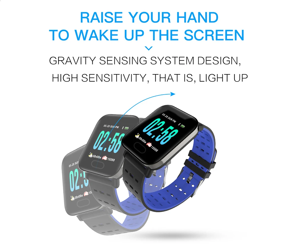 a6 smartwatch watch reloj inteligente relogio Tracker Monitor Blood watches montre smart kids akilli saatler relogios android (12)