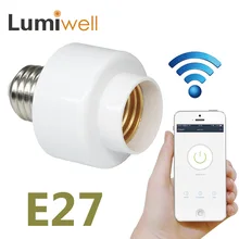 Lumipell Беспроводной Wi-Fi E27 лампа база освещение держатель огни основы Голосовое управление таймер Смарт приложение розеточный светильник лампы адаптер fcc
