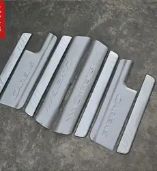 Высококачественная нержавеющая сталь внутри внешнего Накладка/порога протектор Стикеры Автомобиль Стайлинг Для 2013-2015 KIA Carens (8 шт.)