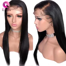 Эва волос 360 кружевных фронтальных париков предварительно сорвал с Детские волосы отбеленные узлы прямые бразильские Remy человеческие волосы парики для черных женщин