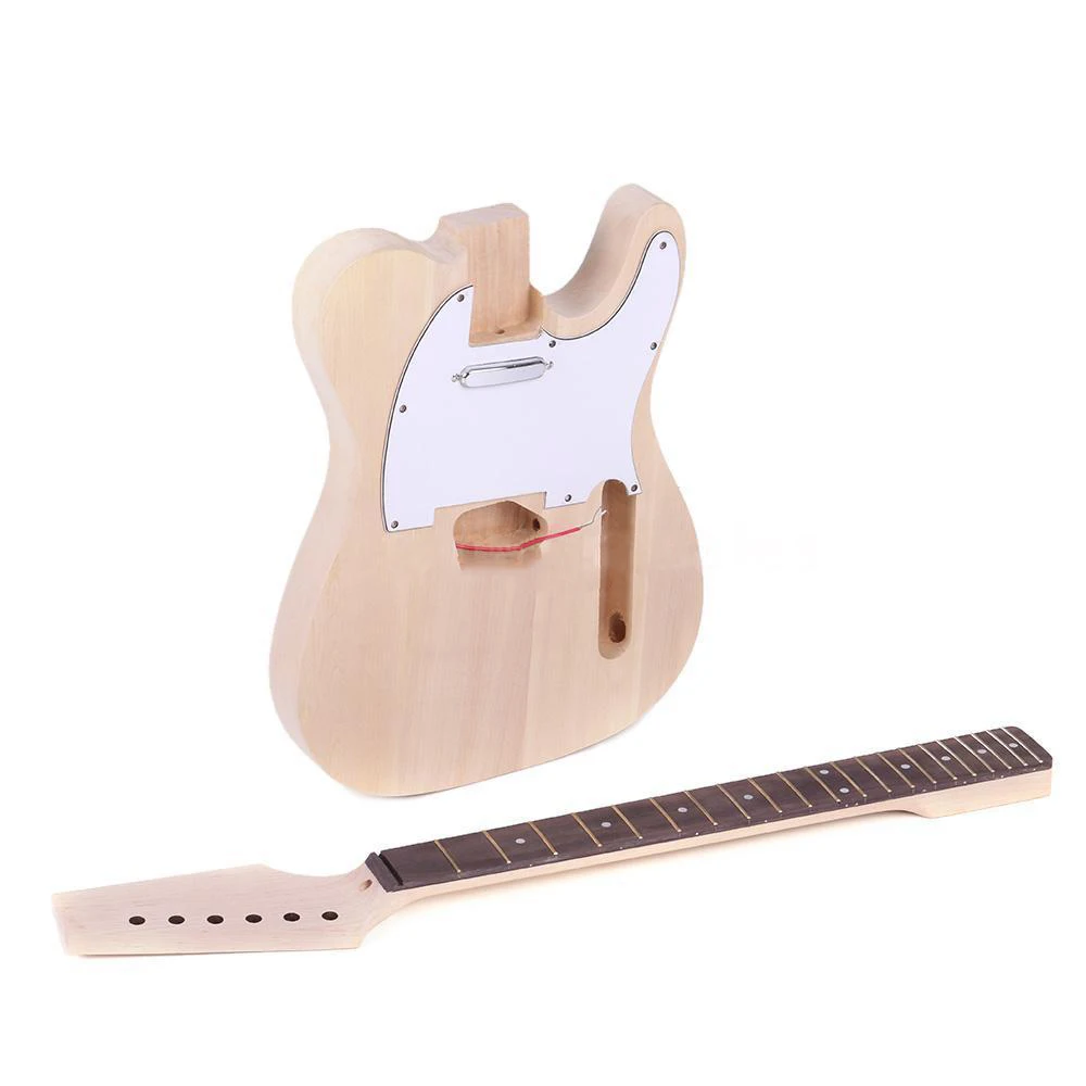 

FSTE-High Quality TL Style Unfinished DIY Electric Guitar Kit Maple Neck