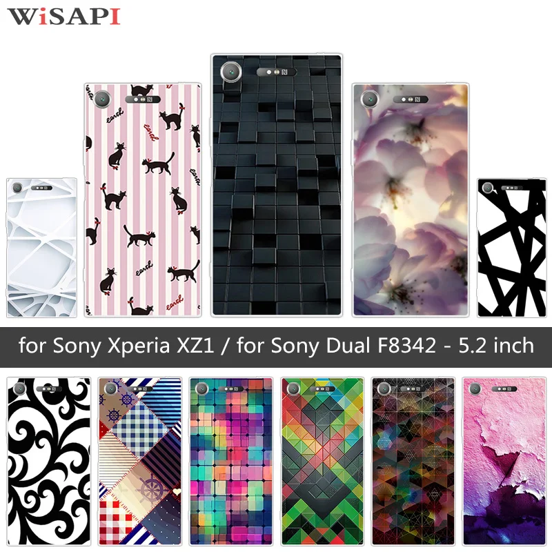5 2 &quotдля Sony Xperia XZ1 эксцентричный чехол для телефона мягкие силиконовые чехлы Dual
