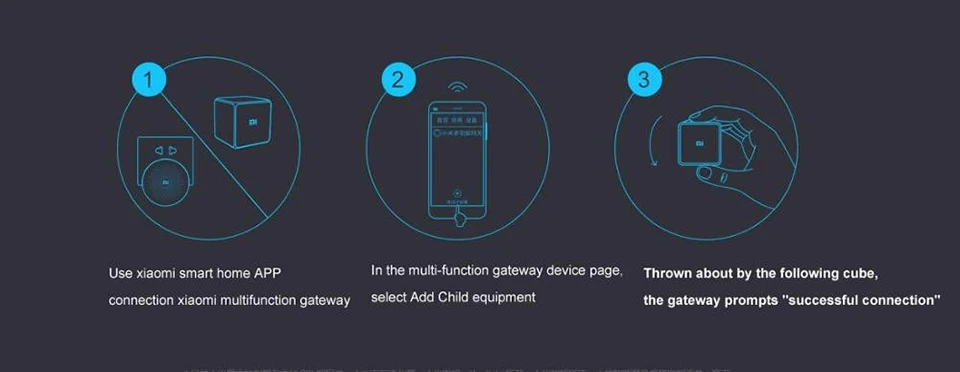 Xiaomi Aqara Magic Cube Control Zigbee Version Controlled by Six Actions For Smart Home Device Magic Cube Work With Mi Home App