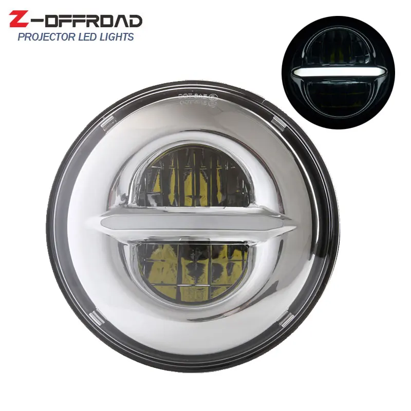 

5.75Inch LED DRL Indian Scout Headlight Projectore light with Daytime Running Light Headlamp For Dyna Sportster 1200