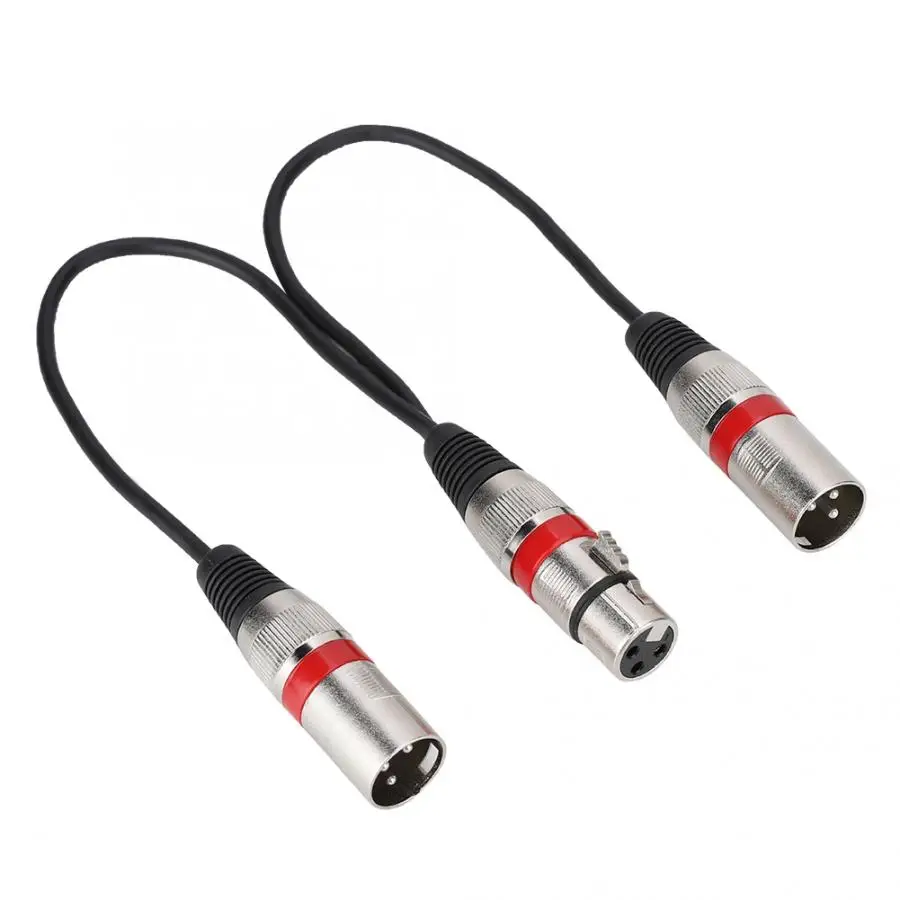30 см XLR гнездовой разъем для двойной мужской головной сплиттер адаптер аудио