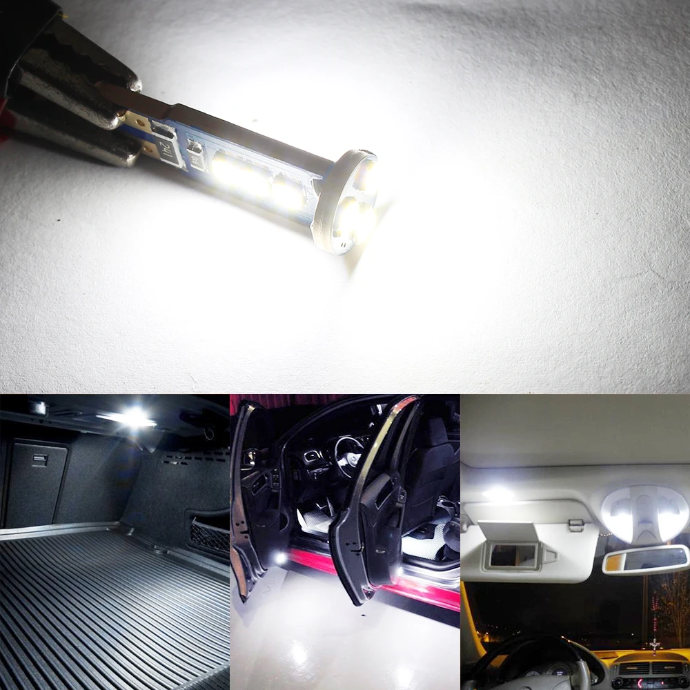 T10 W5W светодиодный лампы Canbus Нет Ошибка 168 194 3030 9 SMD для автомобилей габаритный