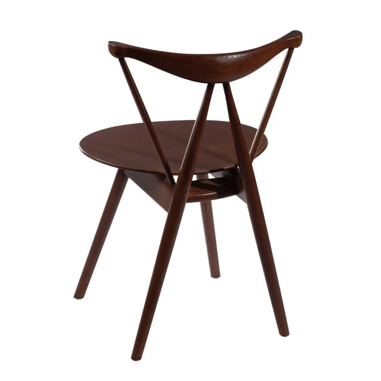 Мебель для столовой, стул из цельного дерева, обеденный стул из дерева, стул знаменитого дизайна, минималистичный современный обеденный стул