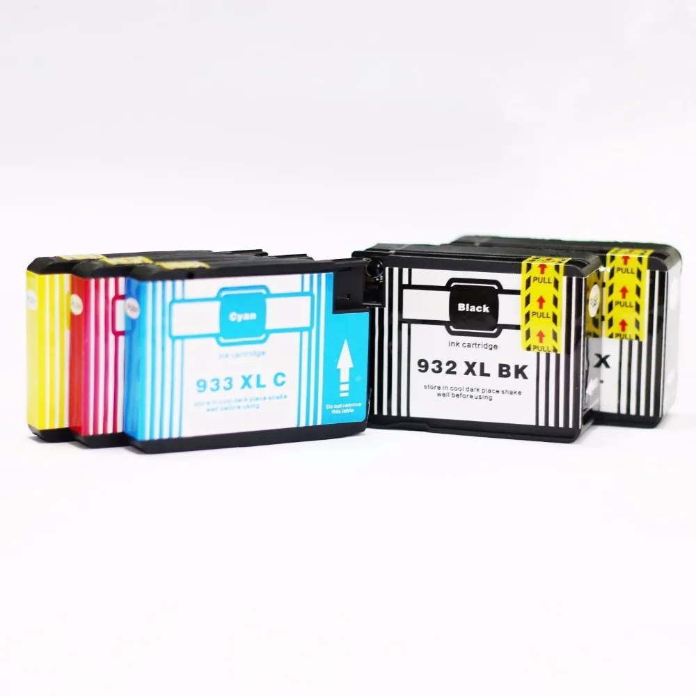 5PCS Ink Cartridge 932XL 933XL Compatible for HP Officejet PRO 8600