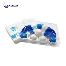 Роскошный силиконовый набор для отбеливания зубов, самостоятельное использование, индивидуальная ручка для отбеливания зубов, лоток для зубной фиксатор для зубных слепков, шпатлевка