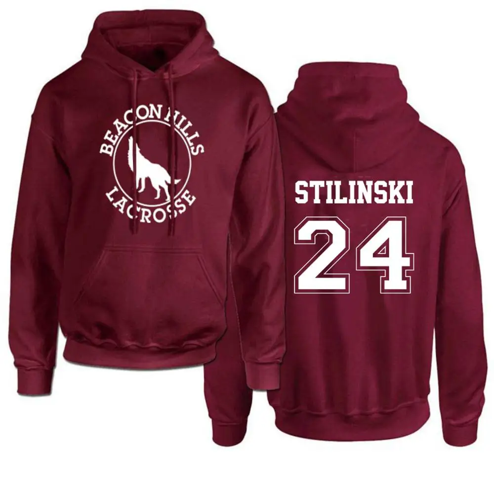 24 Лакросс beacon Hills мягкий чехол Teen Wolf женские толстовки Данбар McCall stiles stilinski Пуловеры Кофты женские топы - Цвет: 24