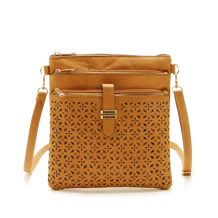 Clutches Bolsas Femininas Bolsa 2017 Fashion Small Bag Women Messenger Bags Soft PU Leather Hollow Out Crossbody Bag For Women