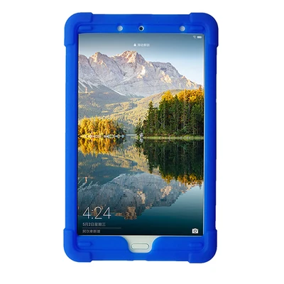 Силиконовый чехол MingShore для huawei MediaPad M5, 8,4 дюймов, противоударный чехол для huawei M5 8,4, SHT-W09, SHT-AL09, планшет, прочный Чехол - Цвет: Blue