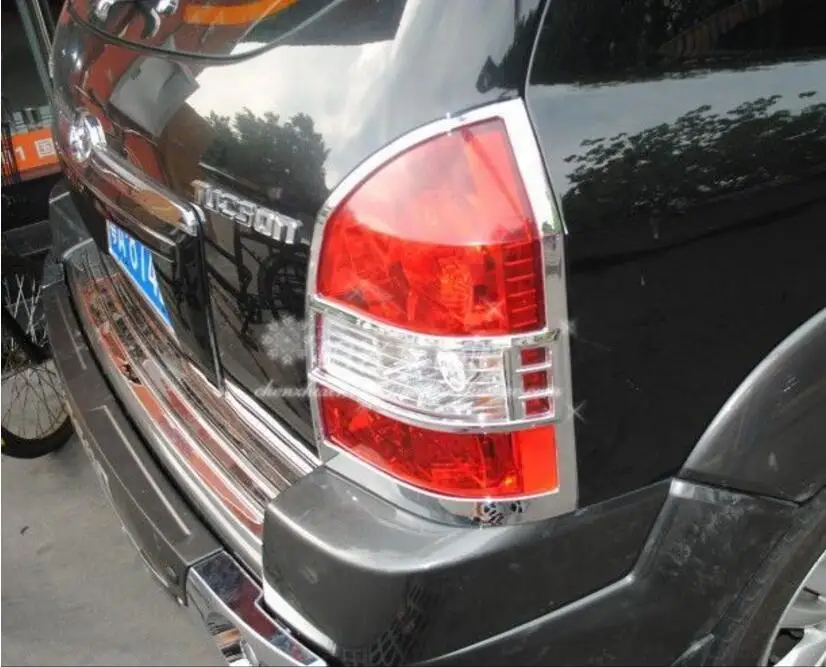 Автомобильный АБС хромированный задний фонарь крышка Накладка для hyundai Tucson 2004-2012