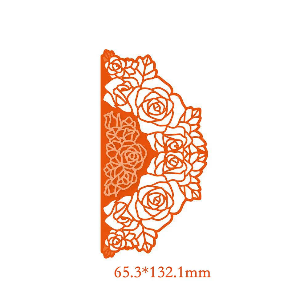 Роза Арка край форма Кружева металлические режущие штампы трафарет альбом для