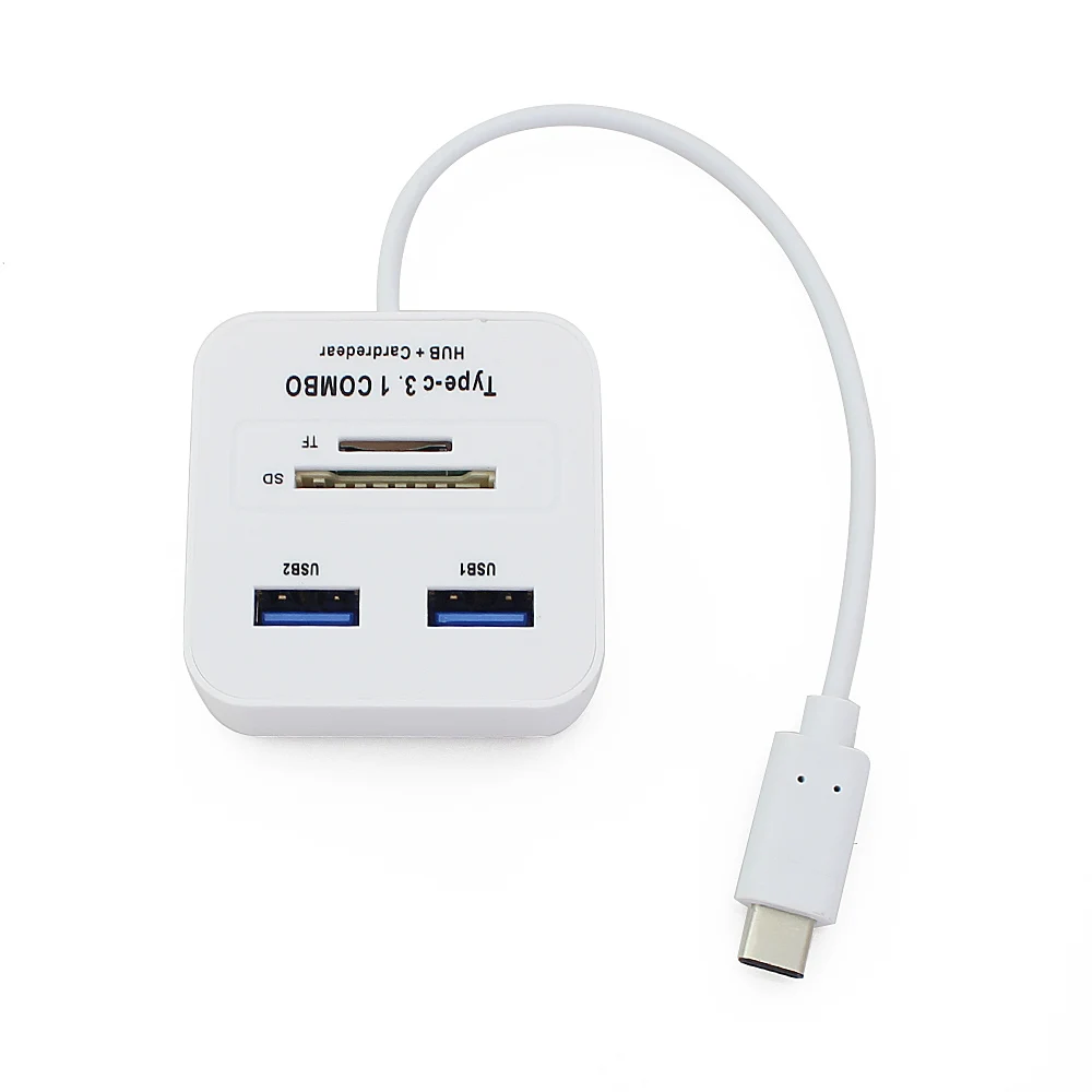 CHYI Type C 3 1 USB концентратор с TF Micro SD кардридер OTG адаптер комбинированный мульти